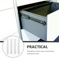 thumbnail image 5 of White Self-adhesive Drawer Guide Slides for Home Use with Strong Load-bearing Capacity 4Pcs, 5 of 5
