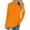 Orange, variant on AXXD Womens Summer Tops Blue Basic 2024 Trendy Casual Solid Drop Shoulder Long Sleeve Raglan Sleeve Tops Round Neck Loose Shirt With Poket