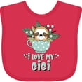 thumbnail image 3 of Inktastic Teacup Raccoon I Love My Gigi Boys or Girls Baby Bib, 3 of 4