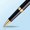 thumbnail image 4 of Waterman Hemisphere RollerBall Pen | Gloss Black with 23k Gold Trim | Fine Point | Black Ink | Gift Box, 4 of 7