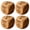 4pcs, variant on OIUR Christian Prayer Dice Handmade Wooden 6-Sided Decision Dice with Faith Engravings Religious Inspirational Dice for Family Group