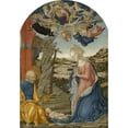 thumbnail image 3 of Francesco di Giorgio Martini 18x24 Black Modern Framed Museum Art Print Titled - The Nativity, with God the Father Surrounded by Angels and Cherubim (C. 1470), 3 of 5