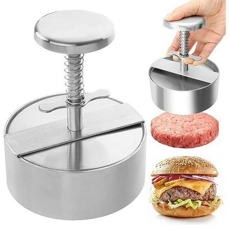 

Qepwscx kitchen Gadgets 2022 Gadgets Kitchen Burger Press Stainless Steel Ad-Justable Burger Patty Maker Non-Stick Meat Press Die Maker With Spring Button Best Kitchen Gadgets
