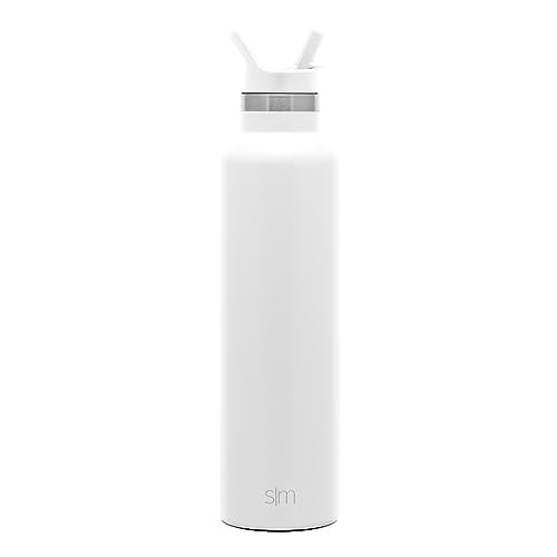 Botella de agua Simple Modern Ascent con tapa de pajita, 500 ml
