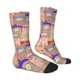 thumbnail image 3 of Uemuo Cute Lamas Pattern Women's Crew Socks, Soft Durable Breathable Moisture-Wicking with Odor Control Cotton socks, 3 of 9