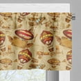 thumbnail image 5 of Ambesonne Vintage Airplane Valance & Curtain, Aviation Style, 55"x45", Pale Brown Red Yellow, 5 of 6