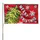 thumbnail image 1 of Cartel AVOIN colorlife Feliz Navidad, 91 x 152 cm, doble cara, 1 of 7