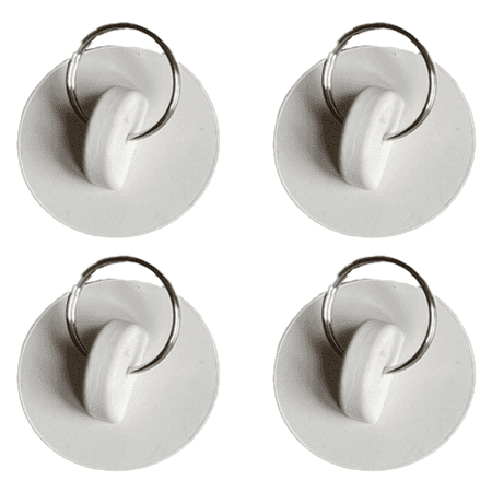

Tub Stopper Set Rubber Sink Stopper Drain Plug with Hanging Ring for Bathtub Kitchen and Bathroom White 27-35mm
