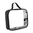thumbnail image 4 of DOLITY Clear Toiletry Bag Portable Men Shaving Bag for Airport Gym and Hair Accessories black 19x4.5x16cm, 4 of 8