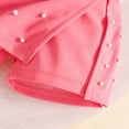 thumbnail image 4 of SONGGE Toddler Girls Short Sleeve Floral O-Neck Tops T Shirt Skirts Shorts Hat Outfit Sets Cartoon Cute Clothes Sets, 4 of 6