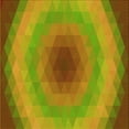 thumbnail image 1 of Ahgly Company Indoor Square Patterned Acid Green Area Rugs, 5' Square, 1 of 1
