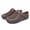 Brown, variant on Mens Wide Clogs Diabetic Mules - Adjustable Buckle Strap Potato Shoes, Zero Drop Slip-On Clogs for Swollen Edema Feet, Wide Width Indoor & Outdoor Walking Shoes
