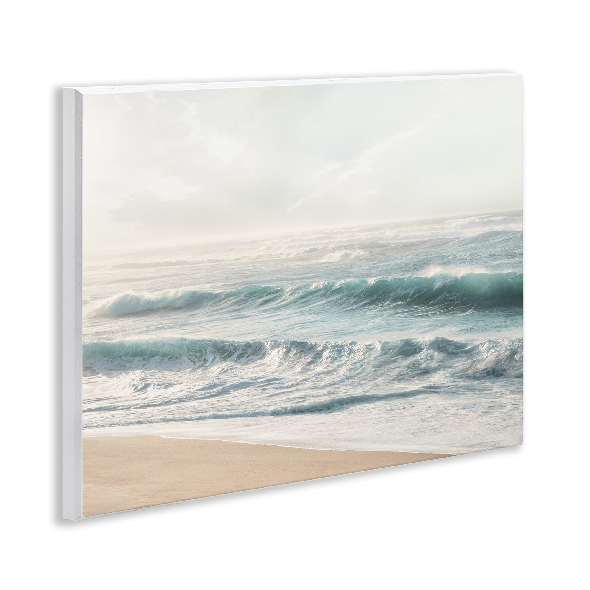 Stupell Industries Distant Beach View Landscape Photography Unframed Art Print Wall Art, 14 x 11