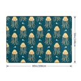 thumbnail image 2 of Area Rugs For Living Room Decor - Cute Yellow Jellyfish Soft Anti Slip Throw Washable Rugs 5x7 For Bedroom, Indoor Carpet For Bedroom Living Room 80x58In, 2 of 7