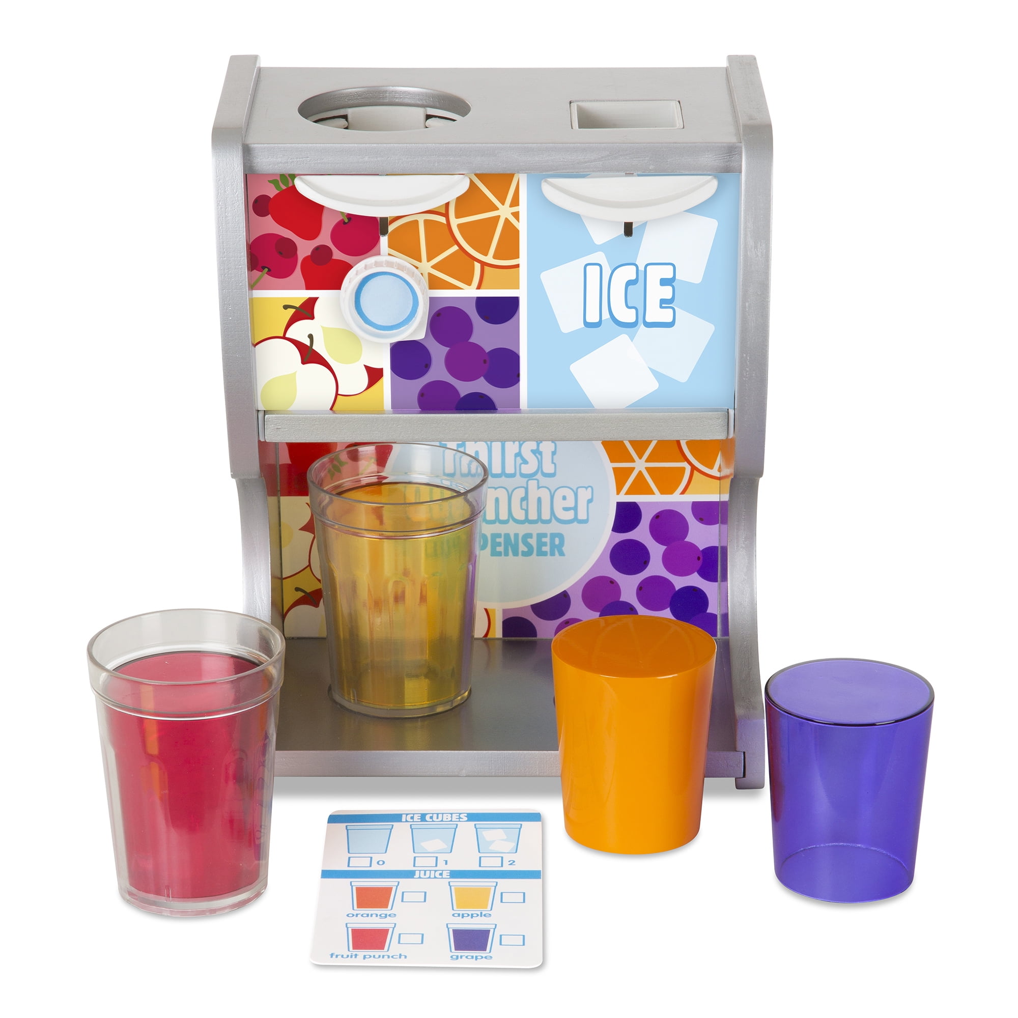 Returned Melissa & Doug Tip and SIP Toy Juice Bottles With Activity Card SH for sale online
