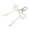 thumbnail image 5 of Unique Bargains 1 Pc Handbag Charms Keychains Faux Pearl Bow Bag Accessories Purple, 5 of 5