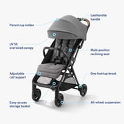 Graco Ready2Jet Compact Stroller, Lilac Mod, Pink