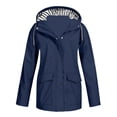 thumbnail image 4 of fheaev Rain Jacket for Women Outdoor Jacket Waterproof Windproof Acket Recreation Sports Interchange Jacket Windbreaker Long Sleeve Detachable Hooded Raincoats, 4 of 6
