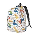 thumbnail image 2 of Balery Dinosaur Vintage Canvas Backpack for Men and Women - Large Capacity, Durable Travel Laptop Bag for School, Work, Hiking, and Outdoor Activities, 2 of 7