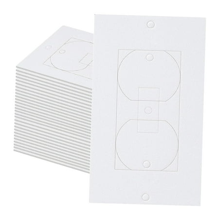 Menolana 30Pcs Wall Plate Outlet Sealers Electrical Outlet Insulation Pad, Professional Outlet Insulator Sealers for Home Toggle