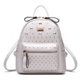 thumbnail image 2 of Mochila informal con remaches para mujer, bolso escolar pequeño y fresco, versión coreana, novedad de invierno, 2021 Fivean unisex, 2 of 2