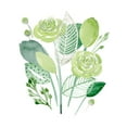 thumbnail image 2 of Wang, Melissa 25x32 White Modern Wood Framed Museum Art Print Titled - Green Portrait I, 2 of 4