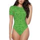 thumbnail image 1 of Balery St Patrick's Day Body de cuello redondo de manga corta para mujer Tops de manga corta Tops básicos-XX-Large, 1 of 7