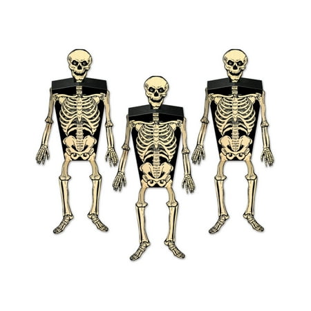 UPC 034689011972 product image for Beistle Company 01197 Skeleton Favor Boxes - Pack of 12 | upcitemdb.com
