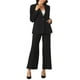 thumbnail image 1 of Conjunto de Blazer y Pantalones INSPIRE CHIC para Mujer, Saco de Una Botón para Oficina, Traje de 2 Piezas, Pantalones Negros, 1 of 6