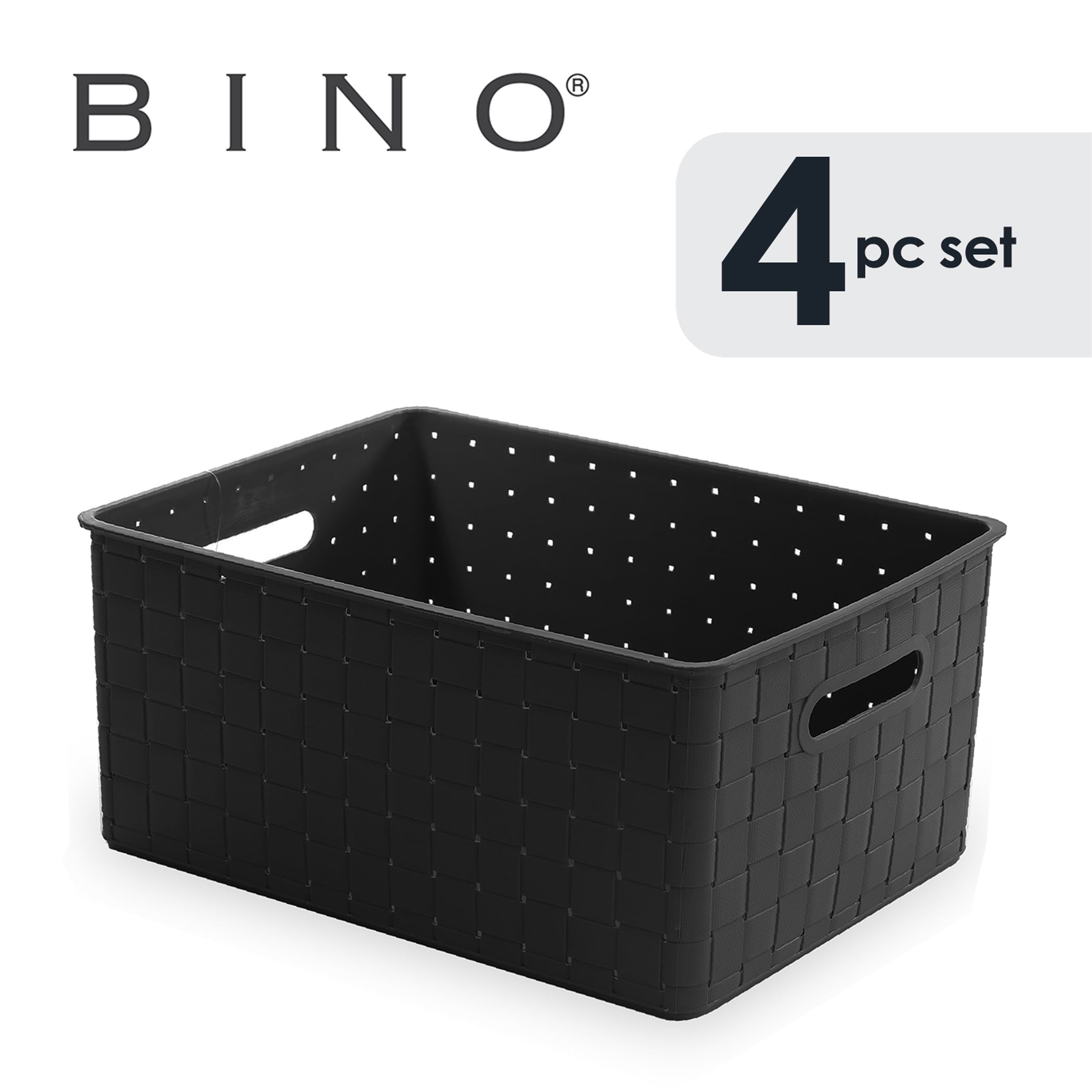 Black X-Small Weave Basket Storage Container, 2.4 x 7.8 Inches, Mardel