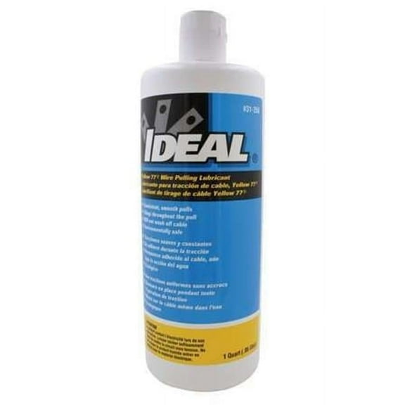 Ideal Wire Pulling Lubricant,1 qt. Bottle,Ylw 31-358