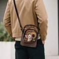 thumbnail image 3 of TSOVTHRID Sunflower Pig Brown Print Crossbody Bag for Women Shoulder Handbag Cell Phone Purse Wallet with Card Slots Small Crossbody Purses for Daily Use, 3 of 7