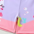 thumbnail image 5 of WERYOUNG Boys Girls Swimsuit Summer Soft Stretch Two Piece Cartoon Bunny Printed Short Sleeve Beach Pool Swimsuit Baby Cute Swimsuit,,3-4 Years, 5 of 9