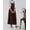 Brown, variant on Vintage Medieval Style Cotton Linen Apron Dress for Women Flower Shop Hairdresser Kitchen Gardening Smock Apron