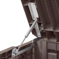 thumbnail image 2 of Toomax Santorini Plus Deck Outdoor Storage Chest Box Bench, 145 Gallon (Brown), 2 of 7