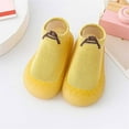 thumbnail image 2 of Yindaity Baby Sneakers,Boys Girls Socks Shoes Toddler WarmThe Floor Socks Non Slip PreShoes,Kids Sneakers (Yellow,6-9 Months), 2 of 4