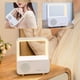 thumbnail image 5 of Altavoz portátil Bluetooth 5.0 con lámpara de escritorio LED • Luz nocturna 2 en 1 y sonido estéreo para oficina en casa • Luz de lectura regulable, batería de 1800mAh, blanca, 5 of 9