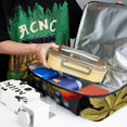 thumbnail image 6 of Thanksgiving Double Layered Insulated Lunch Bag with Two Compartments - Large Capacity Hand-Carried Refrigerated Meal Bag - 7.1x11.4x16.1 Inches, 6 of 6