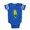 Royal Blue, variant on CafePress - FIN Peach Faced Lovebird - Cute Infant Baby Football Bodysuit