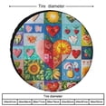 thumbnail image 2 of Camping Spare Tire Cover 12inch Love Is Everywhere Weatherproof Universal Wheel Protectors Anniversary Wedding for Travel Trailer Camper Truck SUV Camper, 2 of 8