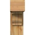 thumbnail image 2 of Ekena Millwork 8"W x 20"D x 20"H Balboa Block Rough Sawn Bracket w/ Offset Brace, Western Red Cedar, 2 of 25