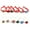 As Shown, variant on 24Pcs Lovely Christmas Silicone Bracelets Pattern Wrist Straps Funny Wristbands Toys Party Favors for Kids Children (White Red 12 Each)