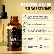 Maju Superfoods Black Seed Oil Liquid Unflavored Vegan 2 fl oz
