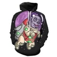 thumbnail image 5 of Sudadera con capucha con estampado 3D de astronauta de dibujos animados para hombres y mujeres, sudaderas casuales de gran tamaño, ropa de calle de hip hop para niños, 5 of 5