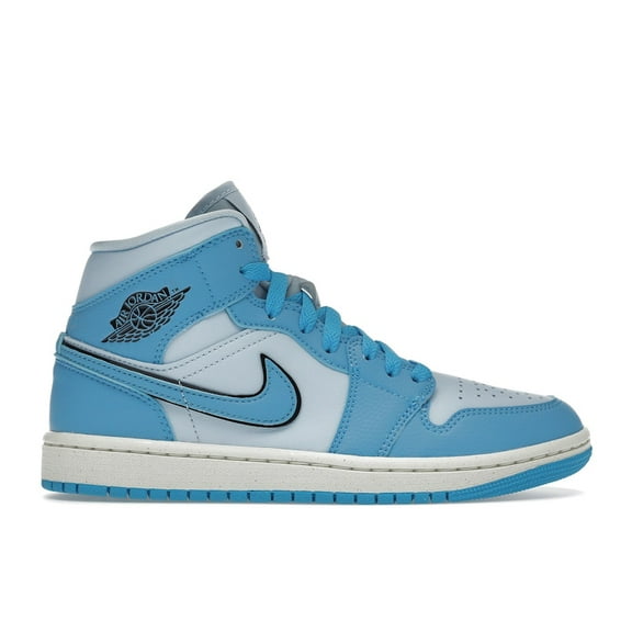 Jordan Women's 1 Mid SE Ice Blue Shoes, from StockX