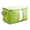 Green, variant on Non-Woven Fabric Storage Box with Clear Window, Orange Zipper Closet Organizer Bin with Handles for Bedroom Living Room Home Organization Foldable Cube Container