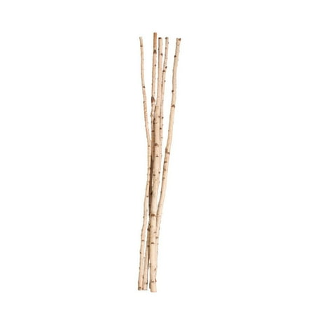 Vickerman 1" - 1.5" x 72" Natural Birch Pole Set.