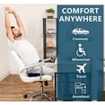 thumbnail image 6 of Gel Enhanced Chair Cushion – Non-Slip Orthopedic Gel & Memory Foam Coccyx Cushion for Tailbone Pain – Office Chair Car Seat Cushion – Sciatica & Back Pain Relief, 6 of 8