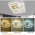 thumbnail image 4 of FETCOI Modern LED Ceiling Light,3 Squares Flush Mount Ceiling Lights,Creative Geometric Modern Acrylic Surface Mount Chandelier for Bedroom Living Room Dining Room, 4 of 9