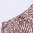 thumbnail image 6 of WAYUTE Shorts Sets Women 2 Piece Outfits Casual Striped Cardigan Shorts Set Summer Beachwear Comfortable Outfit for Travel Vacation, 6 of 7